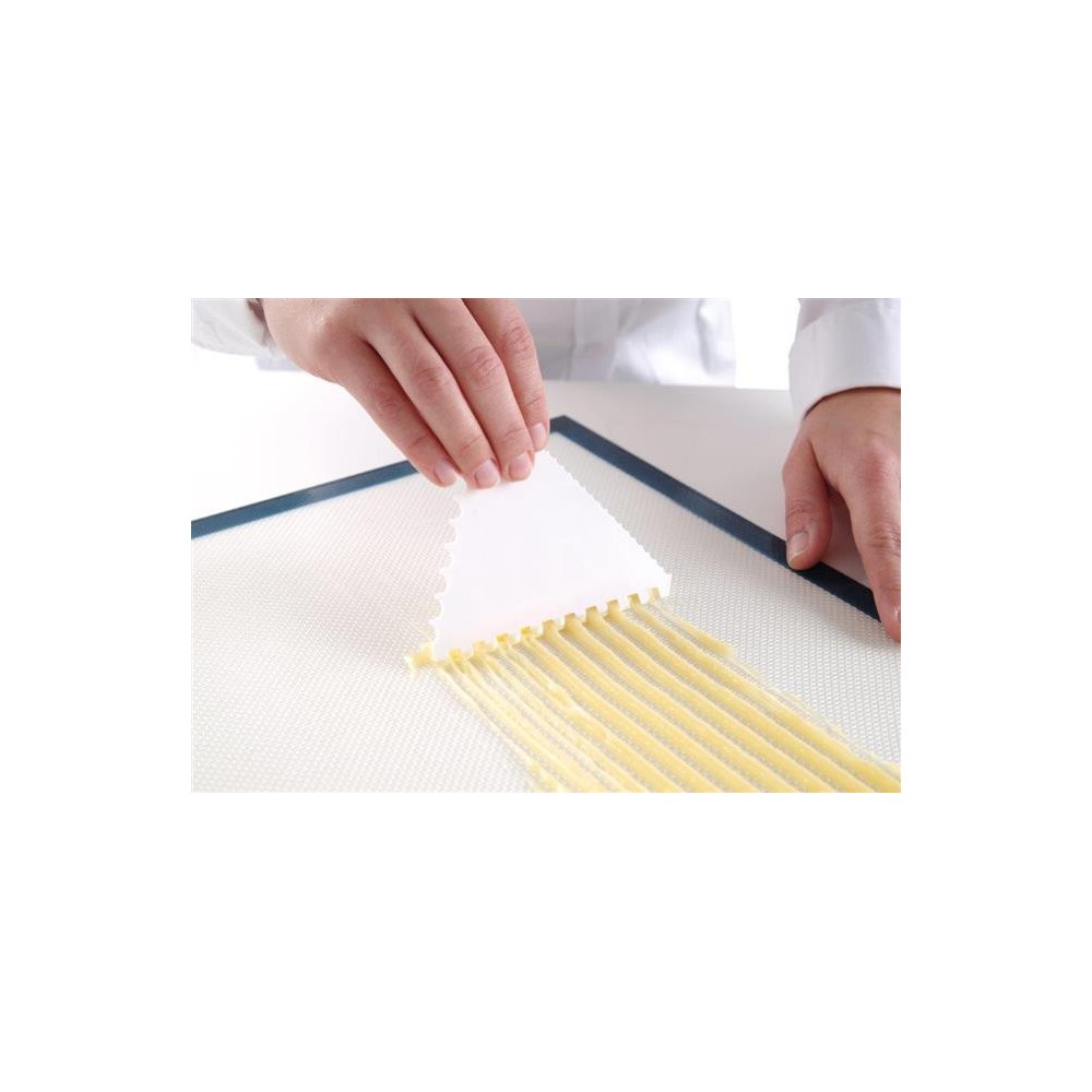 Skrobka do ciasta trójkątna grzebień - zestaw 6 szt., HENDI, wąski rozstaw, 6 szt., 110x110x(H)mm