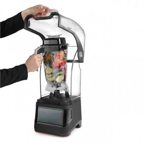 Blender barmański elektroniczny z obudową wyciszającą, HENDI, 2,5L, czarny, 220-240V/1680W, 250x300x(H)546mm