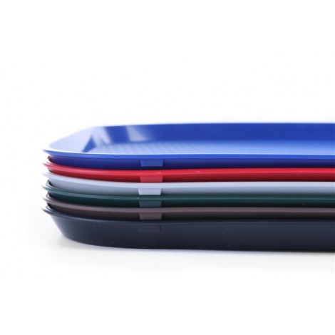 Taca z polipropylenu Fast Food duża, HENDI, czerwony, 350x450x(H)20mm