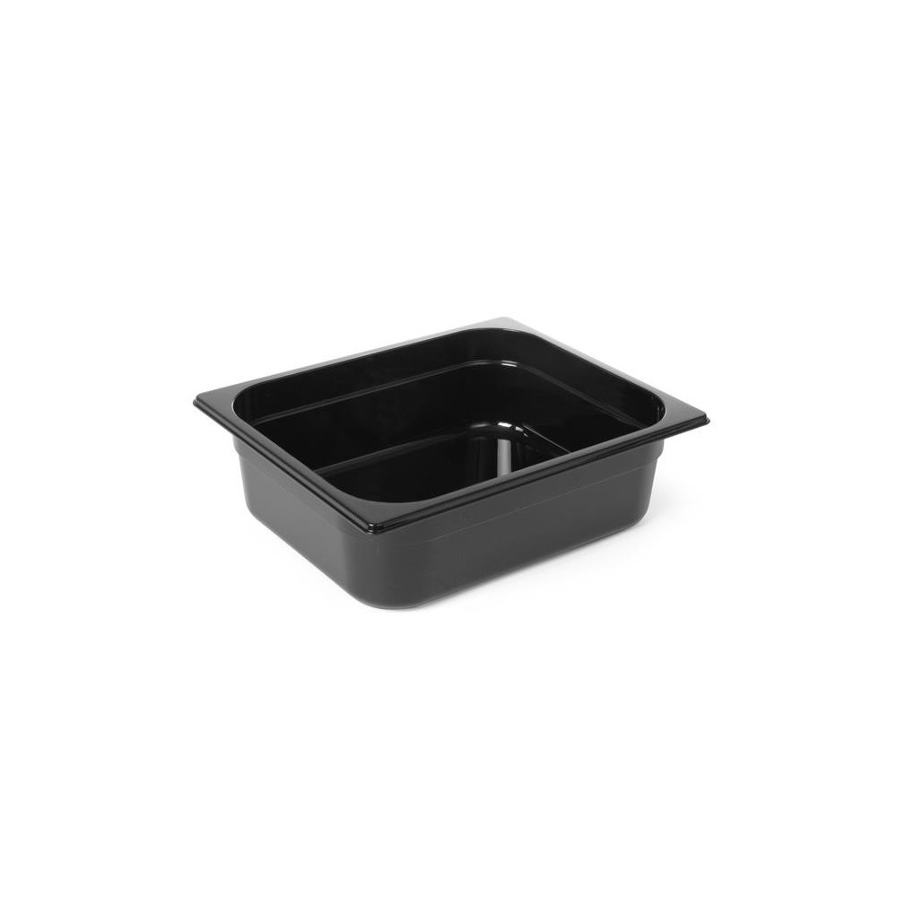 Pojemnik GN 1/2 z czarnego poliwęglanu, HENDI, Profi Line, GN 1/2, 6,5L, czarny, 325x265x(H)100mm