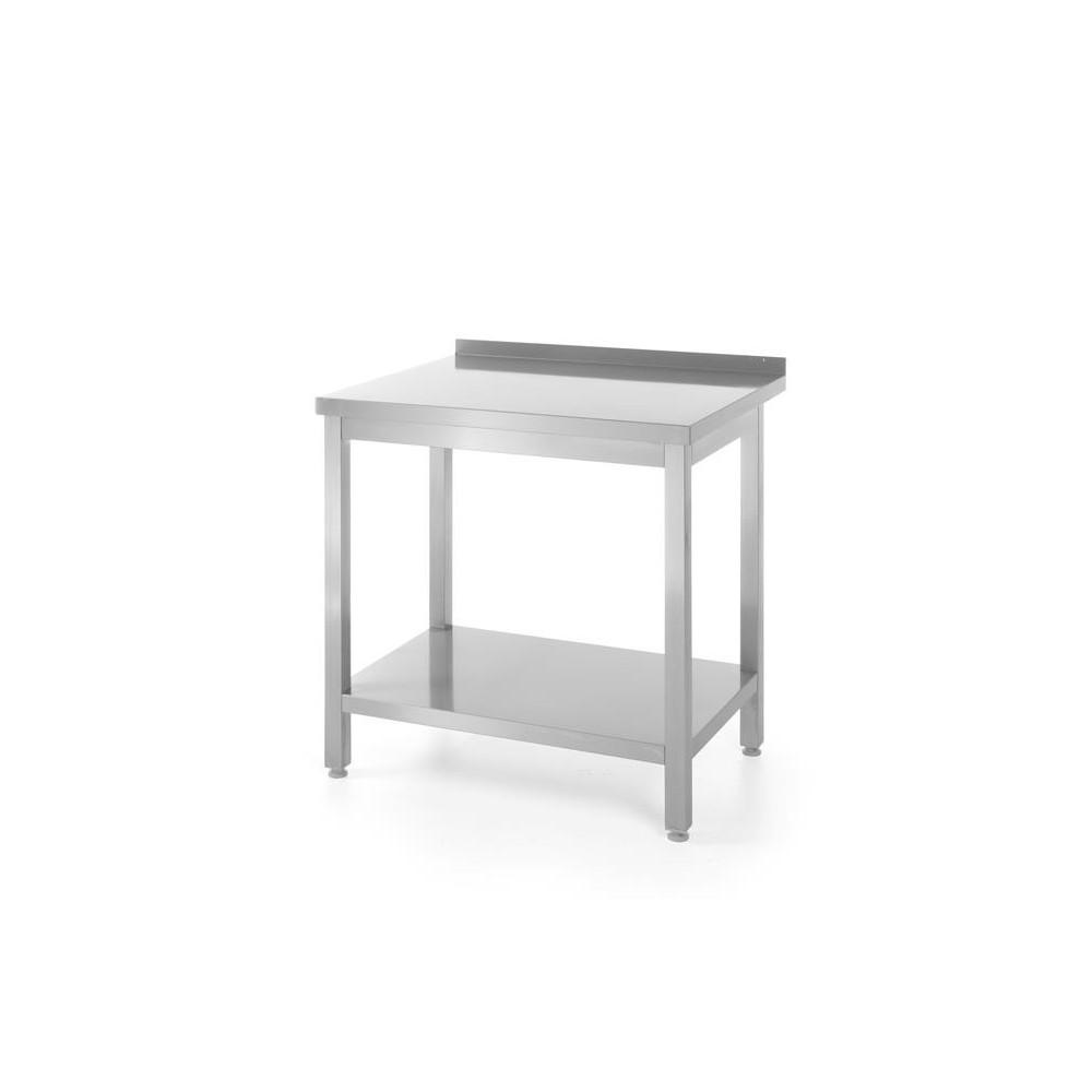 Stół roboczy przyścienny z półką - skręcany 600x600x(H)850