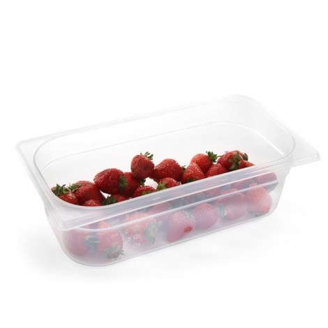 Pojemnik GN 1/3 z polipropylenu, HENDI, Profi Line, GN 1/3, 7,8L, transparentny, 325x176x(H)200mm