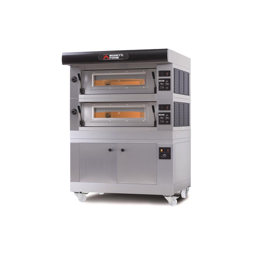 Elektryczne wielopoziomowe piece do pizzy AMALFI C piec jednokomorowy z okapem i bazą