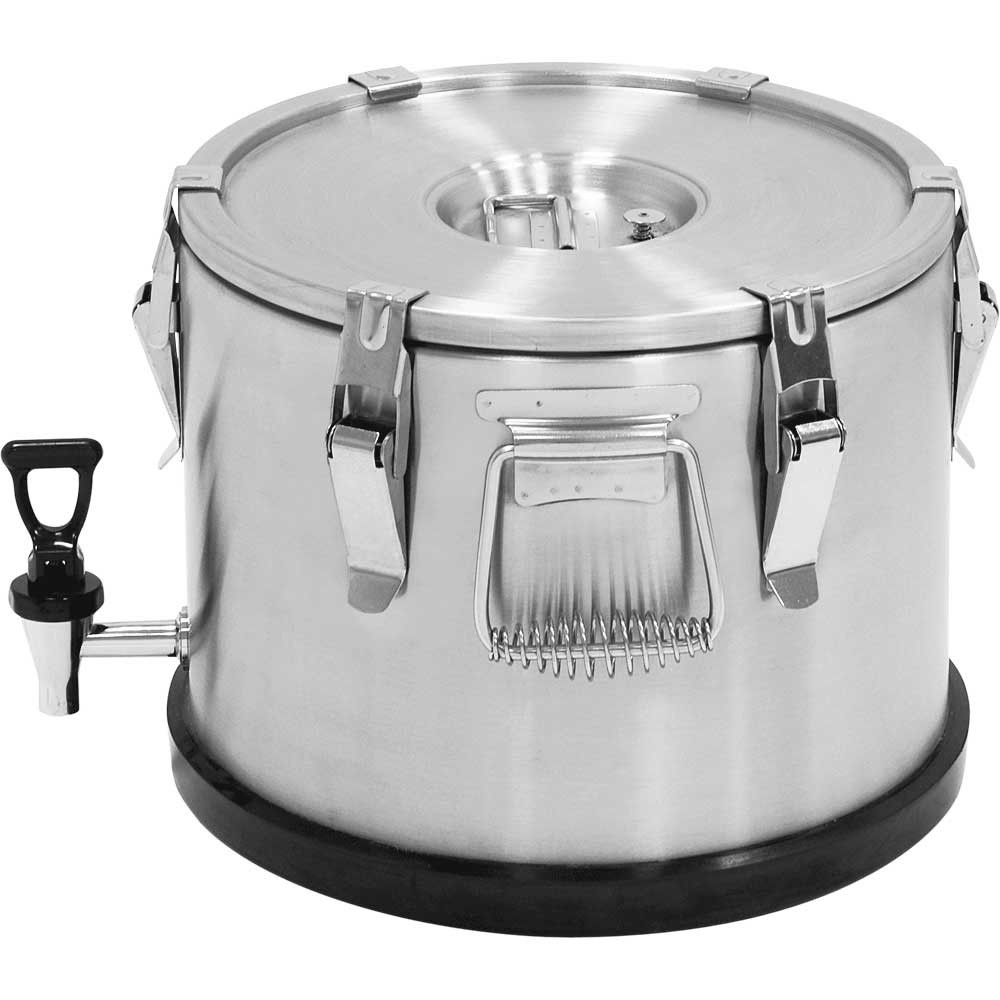 termos stalowy z kranem, V 15 l