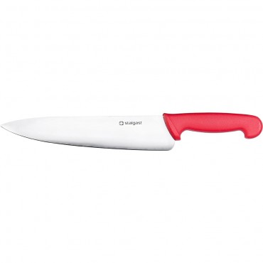 Nóż kuchenny, HACCP, czerwony, L 250 mm