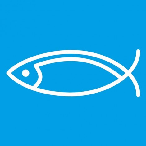 nóż kuchenny, HACCP, niebieski, L 250 mm