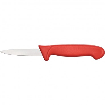 Nóż do obierania, HACCP, czerwony, L 90 mm