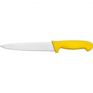 Nóż do krojenia, HACCP, żółty, L 180 mm