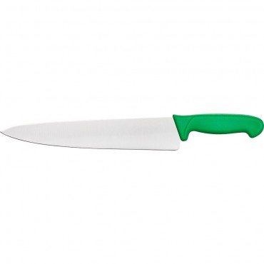 Nóż kucharski, HACCP, zielony, L 250 mm