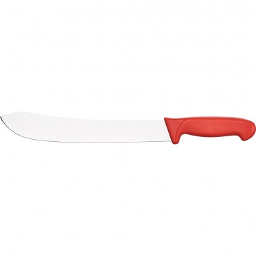 Nóż masarski, HACCP,czerwony, L 300 mm
