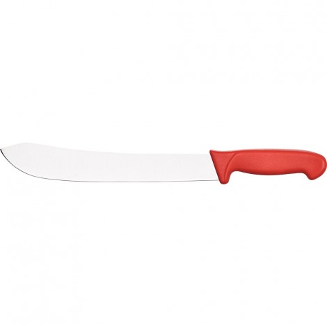Nóż masarski, HACCP,czerwony, L 300 mm