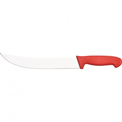 Nóż rzeźniczy, HACCP, czerwony, L 250 mm