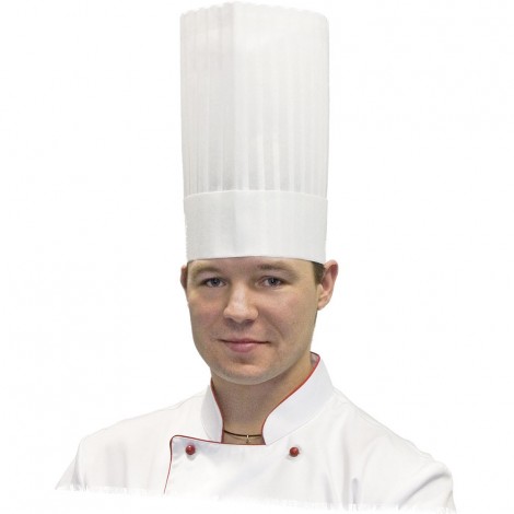 Czapka kucharska Le Chef h 250 mm