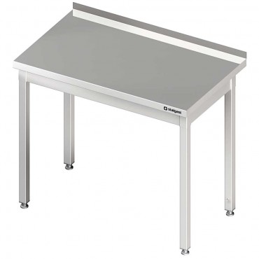 Stół stalowy bez półki, przyścienny, skręcany, 1200x700x850 mm