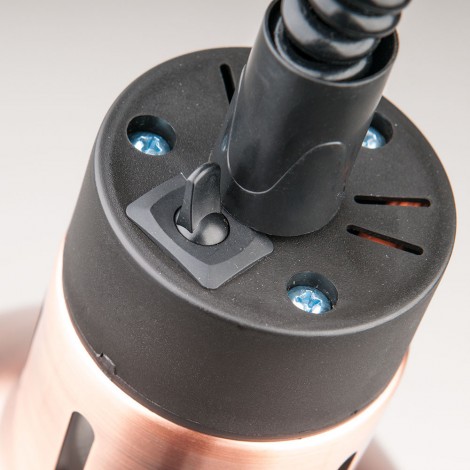 lampa do podgrzewania potraw wisząca, miedziana, P 0.25 kW, U 230 V