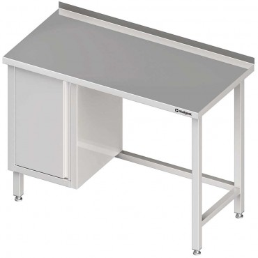 Stół przyścienny z szafką (L),bez półki 1000x600x850 mm