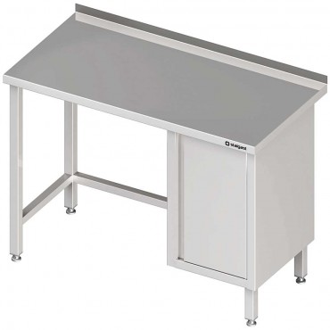 Stół przyścienny z szafką (P),bez półki 1200x600x850 mm