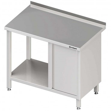 Stół przyścienny z szafką (P),i półką 1500x700x850 mm