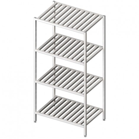 Regał magazynowy,półki gretingowe 1300x600x1800 spawany