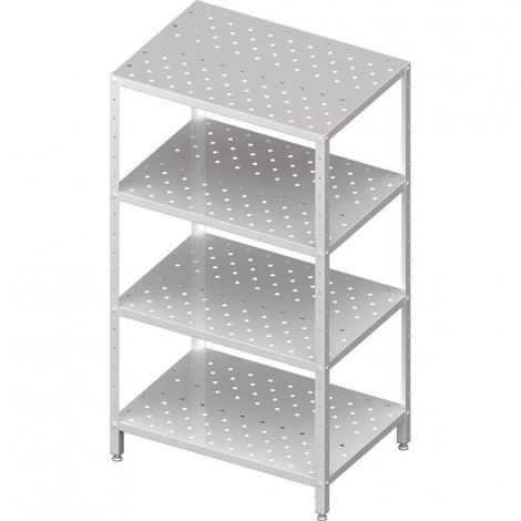 Regał magazynowy,półki perforowane 1200x400x1800 skręcany