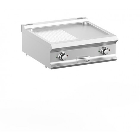 Płyta grillowa elektryczna podwójna nastawna 1/2 gładka + 1/2 ryflowana, linia  DominaPro 700