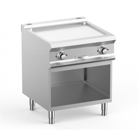 Płyta grillowa elektryczna podwójna  na podstawie ryflowana, linia DominaPro 700