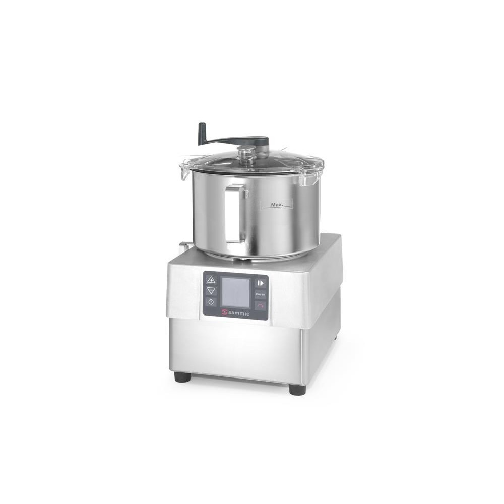 Kuter-emulgator KE-5V z elektronicznym panelem graficznym, Sammic, 5,5L, 230V/1500W, 286x387x(H)487mm