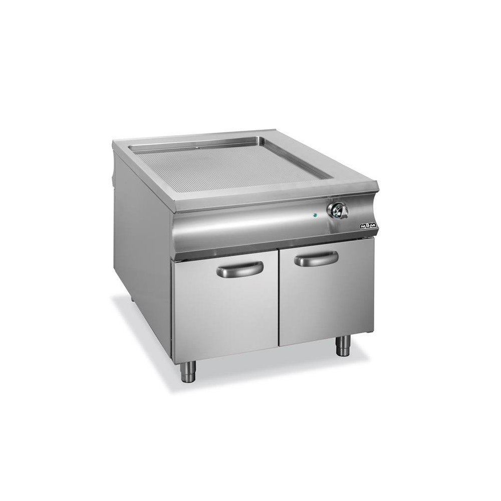 Płyta grillowa elektryczna  ryflowana na szafce Domina 1100