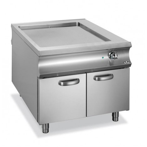 Płyta grillowa elektryczna  ryflowana na szafce Domina 1100