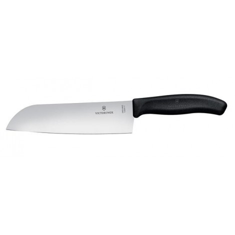 Nóż Santoku ze szlifem kulowym, Victorinox, czarny, (L)298mm