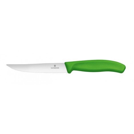 Nóż do steków i pizzy, Victorinox, zielony, (L)232mm