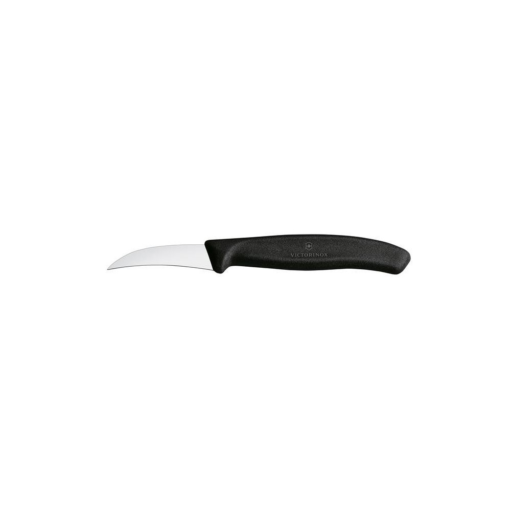 Nóż do jarzyn zagięty, Victorinox, czarny, (L)162mm