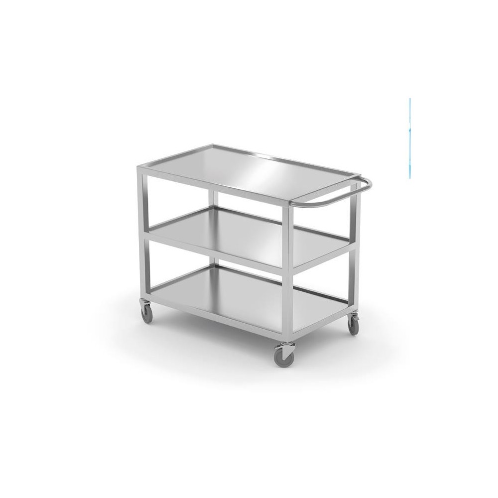 Wózek kelnerski dwupółkowy - spawany, HENDI, Profi Line, 800x500x850 mm, 800x500x(H)850mm