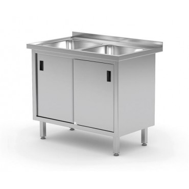 Stół z dwoma zlewami -...