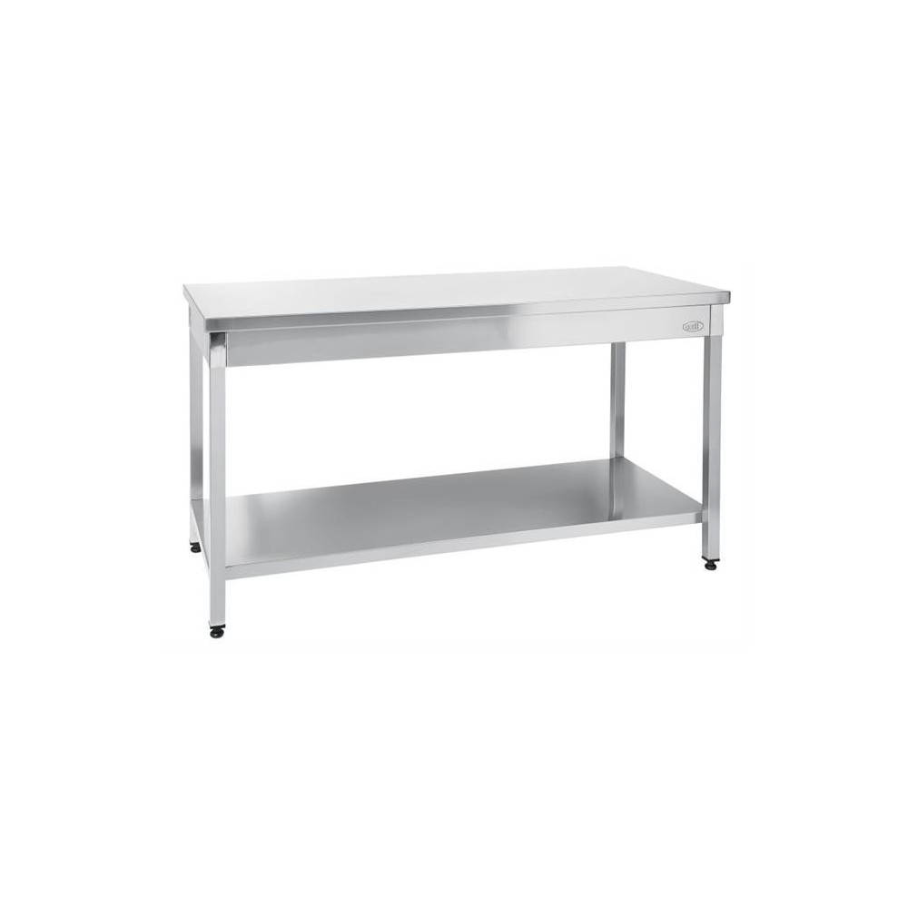 Stół centralny , z półką - skręcany, HENDI, Kitchen Line, 1800x700x(H)850mm