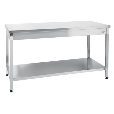 Stół centralny , z półką - skręcany, HENDI, Kitchen Line, 1800x700x(H)850mm