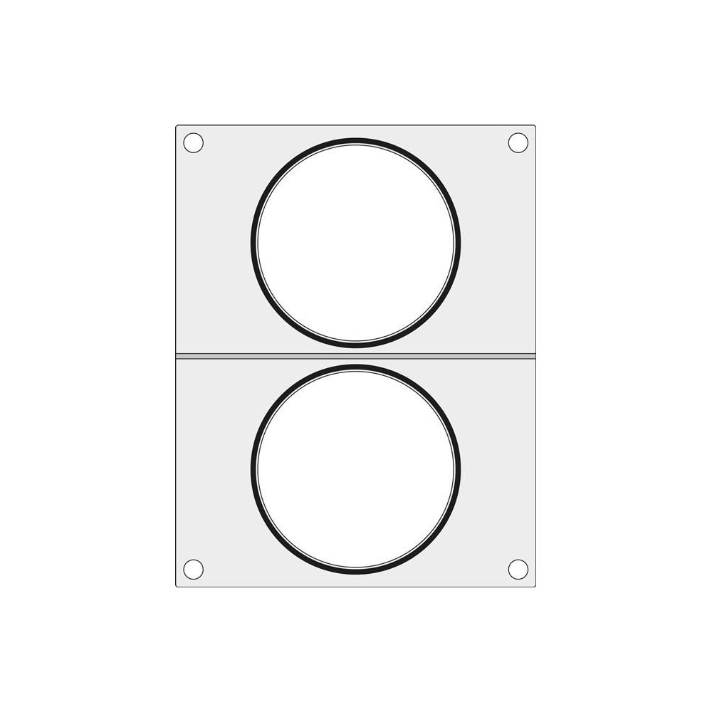 Matryca do zgrzewarki MANUPACK 190 na dwa pojemniki na zupę fi 115 mm