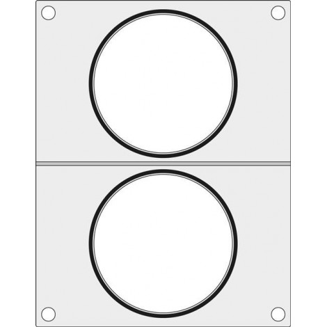 Matryca do zgrzewarki MANUPACK 190 na dwa pojemniki na zupę fi 115 mm