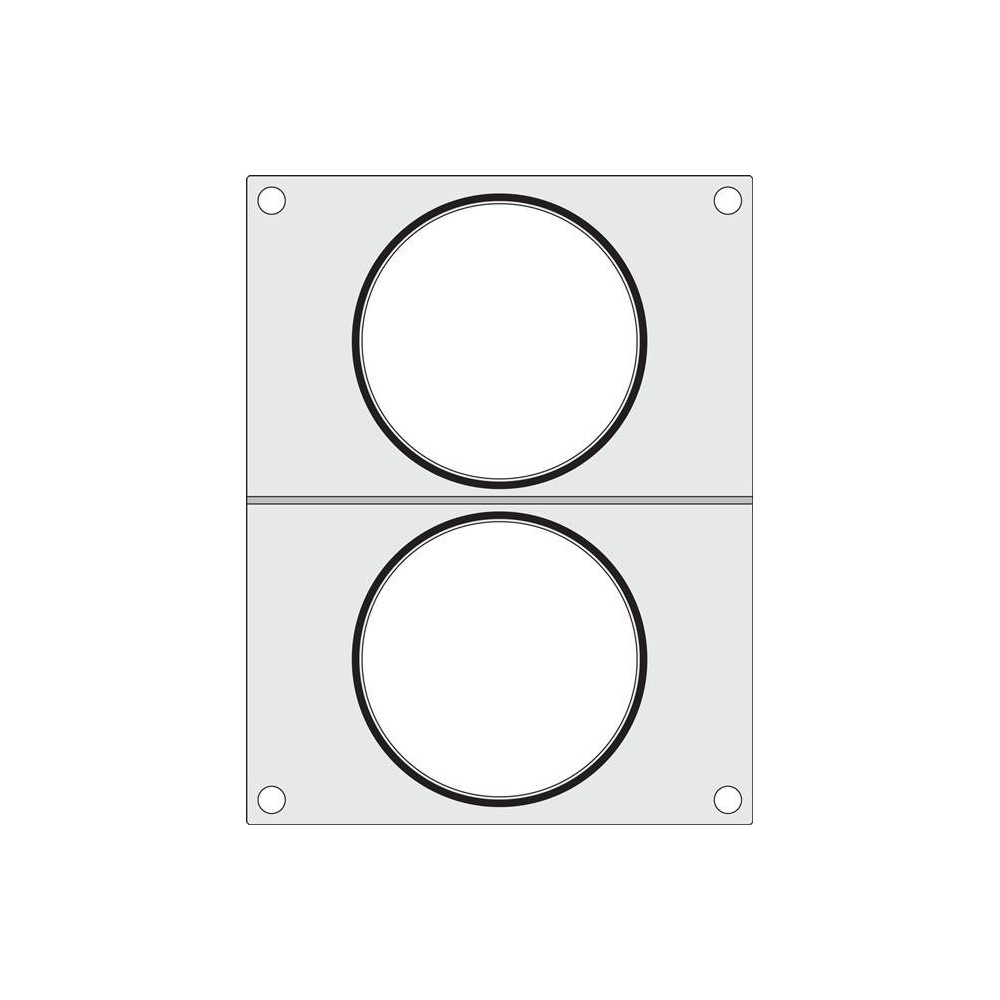 Matryca do zgrzewarki, HENDI, 2x pojemnik do zupy fi.115 mm