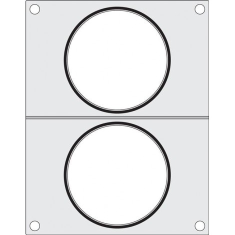 Matryca do zgrzewarki, HENDI, 2x pojemnik do zupy fi.115 mm