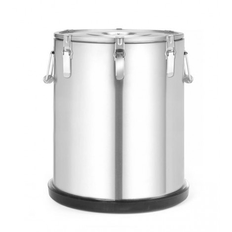 Termos ze stali nierdzewnej do transportu żywności, HENDI, Kitchen Line, 36 l, 36L, srebrny, fi.380x(H)455mm