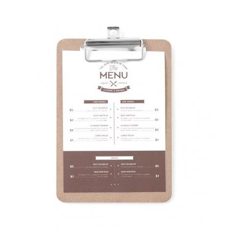 Podkładka pod kartę menu, HENDI, 125x180mm