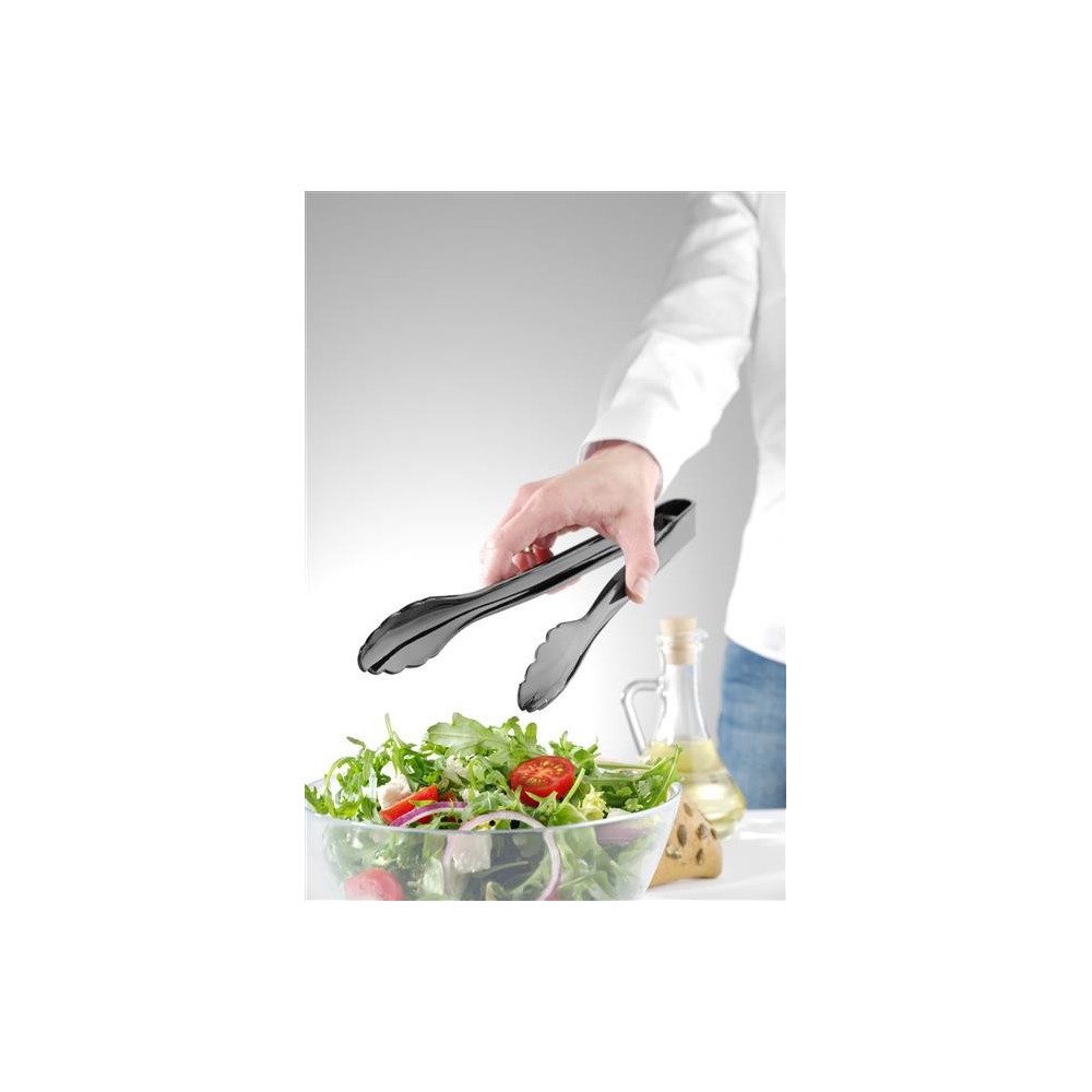 Szczypce do serwowania czarne 300 mm