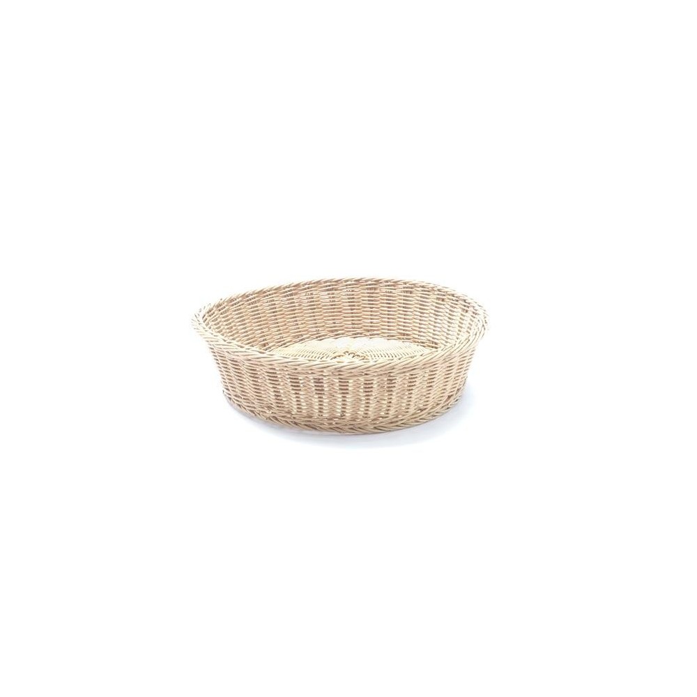 Kosz do pieczywa okrągły, HENDI, beżowy, fi.400x(H)90mm