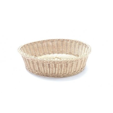 Kosz do pieczywa okrągły, HENDI, beżowy, fi.400x(H)90mm