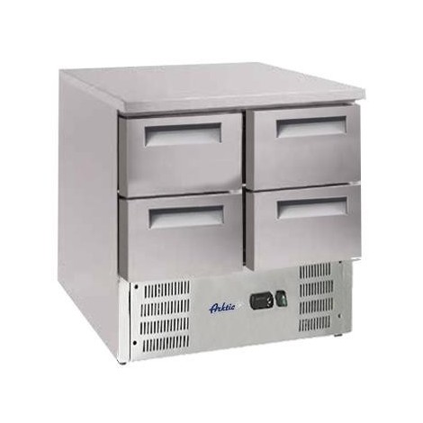 Stół chłodniczy z blatem roboczym ze stali nierdzewnej, Arktic, stół chłodniczy, 247L, 900x700x(H)850mm