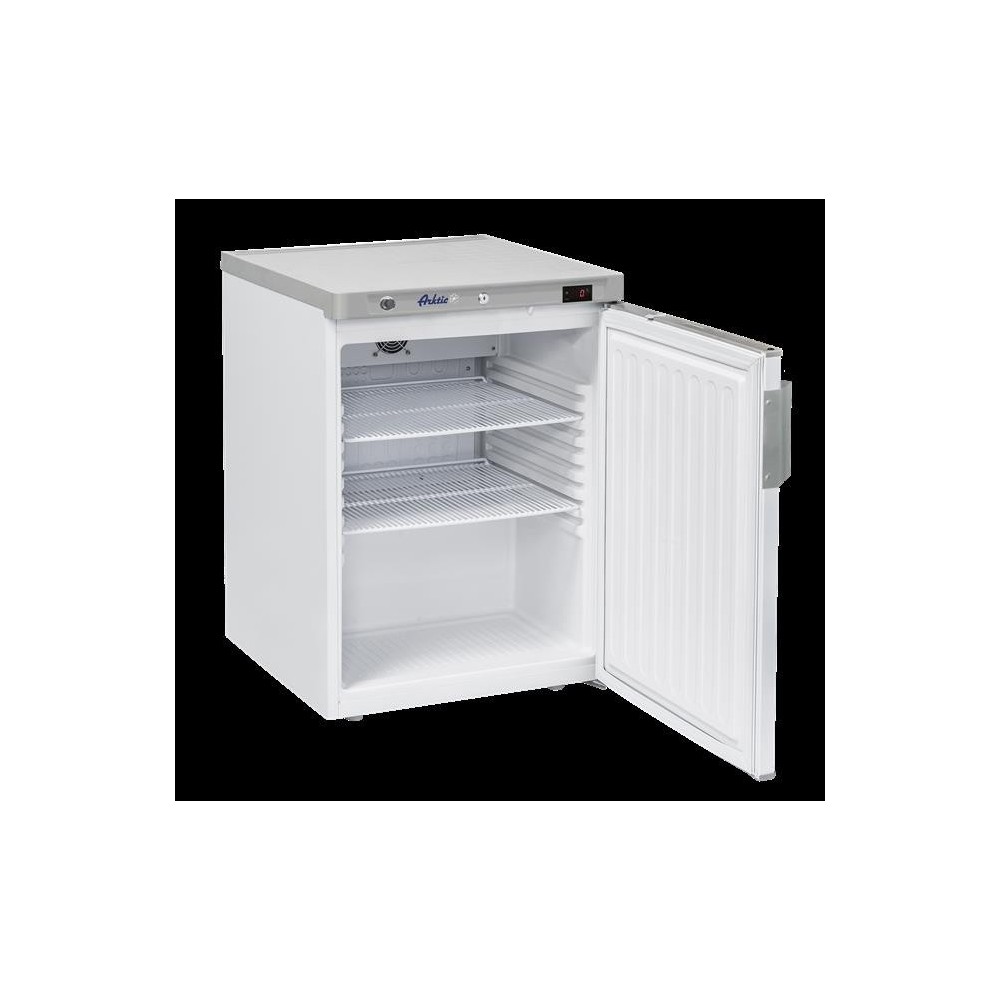 Szafa mroźnicza z obudową ze stali malowanej, Arktic, Budget Line, 200 l, biały, 230V/111W, 589x655x(H)838mm