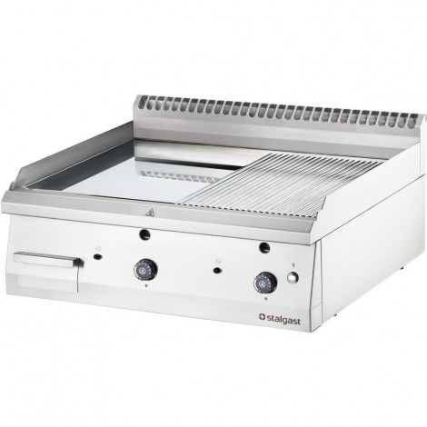 płyta grillowa gazowa, chromowana, gładko-ryflowana, P 13 kW, U 230 V G30