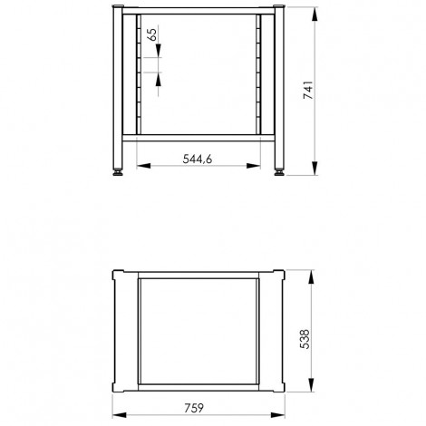 Podstawa do Evereo 600, H 741 mm