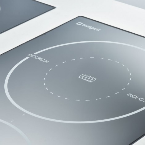 kuchnia indukcyjna, 4-palnikowa, wolnostojąca, P 14 kW, U 400V